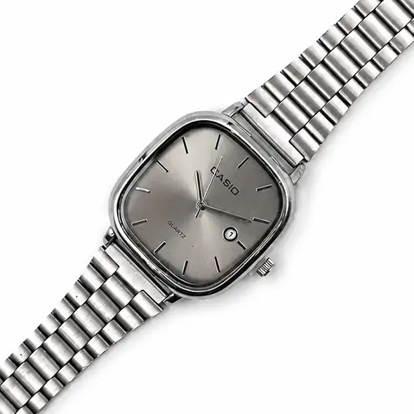 ساعت مچی مردانه کاسیو CASIO اولدمانی سیلور صفحه سیلور