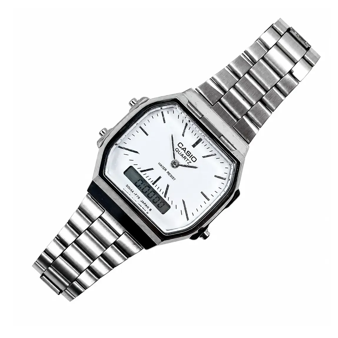 ساعت مچی کاسیو دوزمانه مدل CASIO AQ-230A سفید