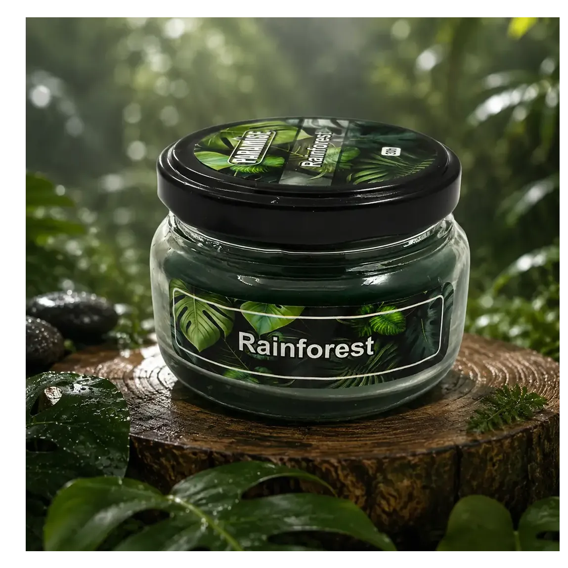 شمع معطر جار پاراميس رايحه جنگل باراني RAINFOREST