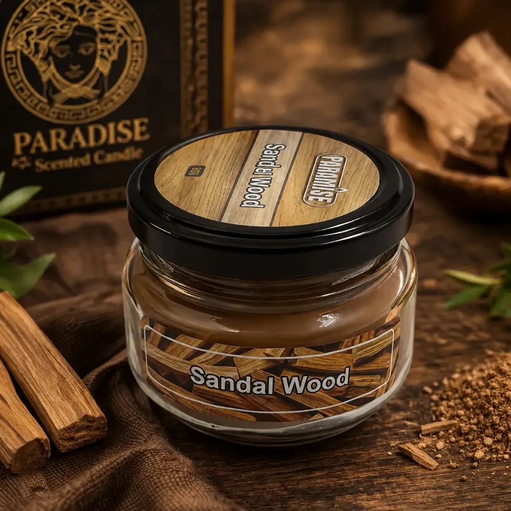 شمع معطر جار پاراميس رايحه چوب صندل SANDAL WOOD