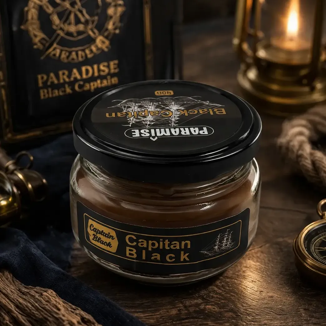 شمع معطر جار پاراميس رايحه كاپيتان بلك BLACK CAPITAN