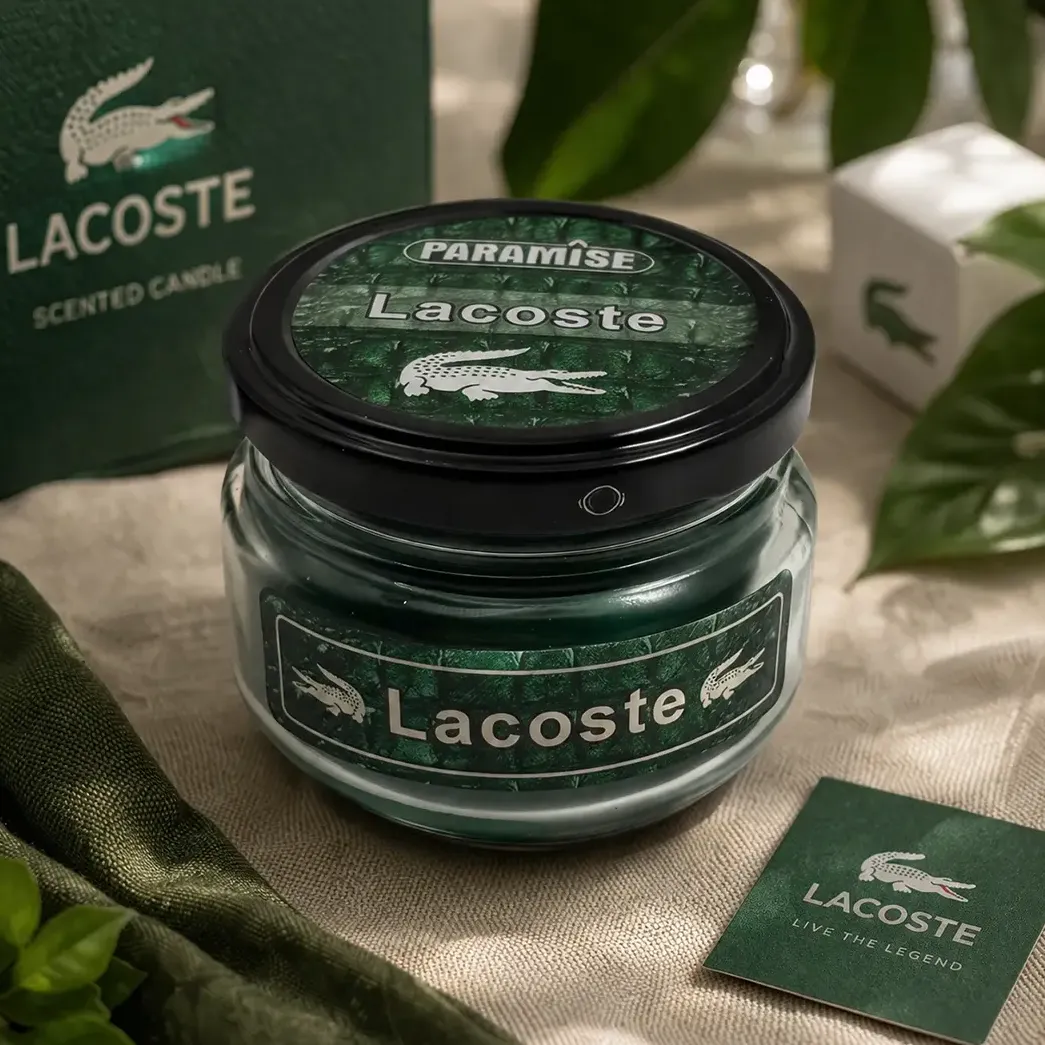 شمع معطر جار پاراميس رايحه لاگوست سبز LACOSTE