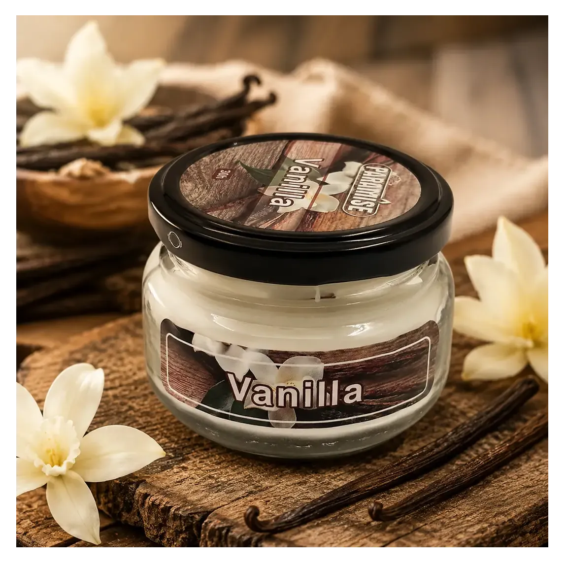 شمع معطر جار پاراميس رايحه وانيل VANILLA