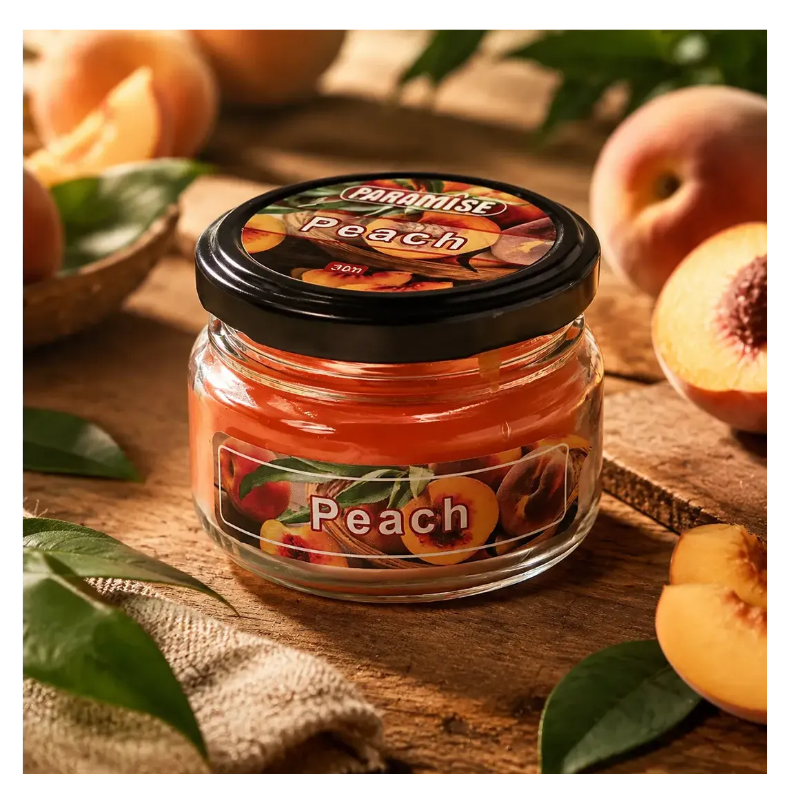 شمع معطر جار پاراميس رايحه هلو PEACH