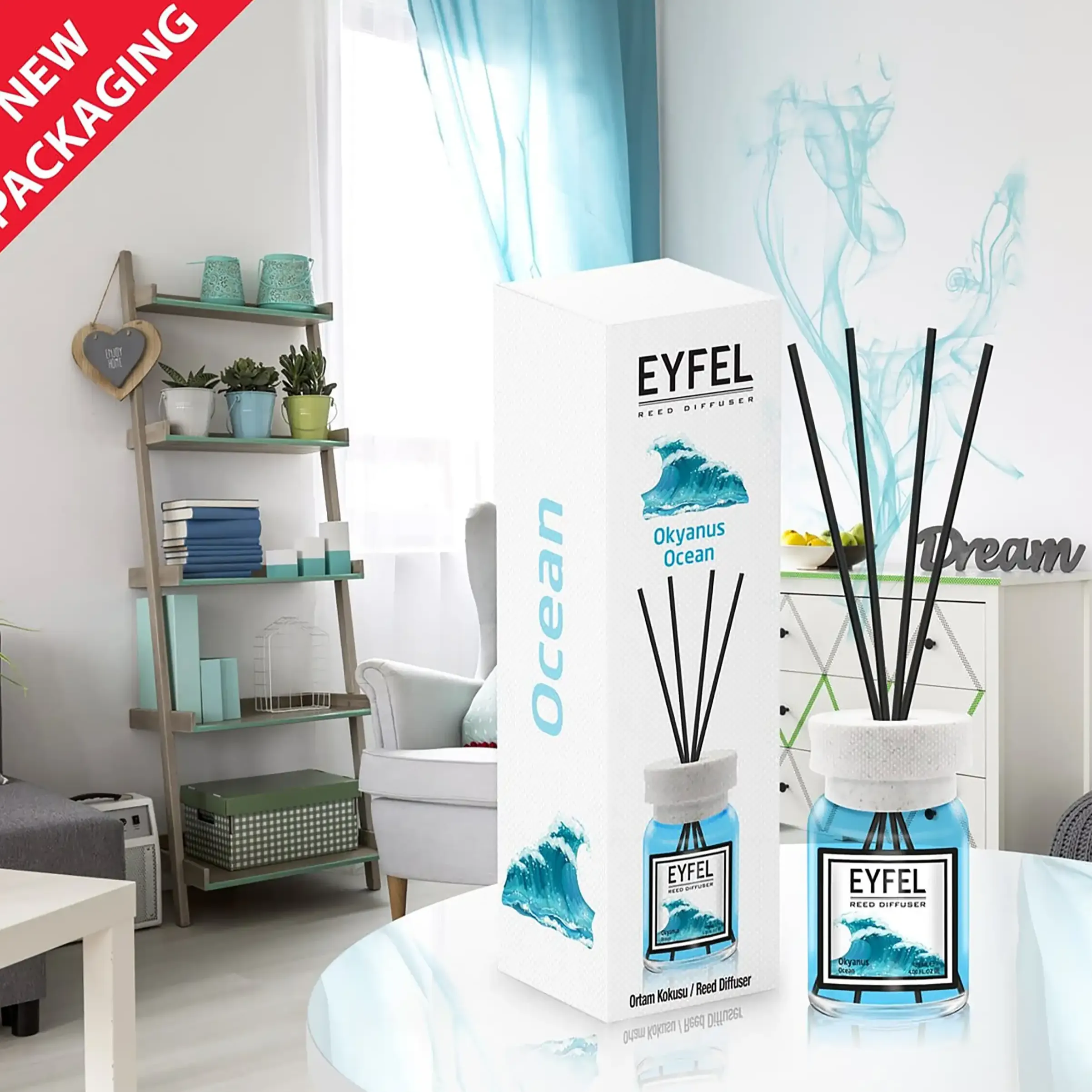 خوشبوکننده هوا ایفل مدل اقیانوس آبی okyanus ocean  حجم120 میلی لیتر